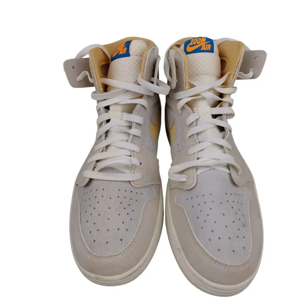 Nike Air Jordan Size 12 1 Zoom Comfort 2 High Light Orewood Citrus Sneakers Shoe